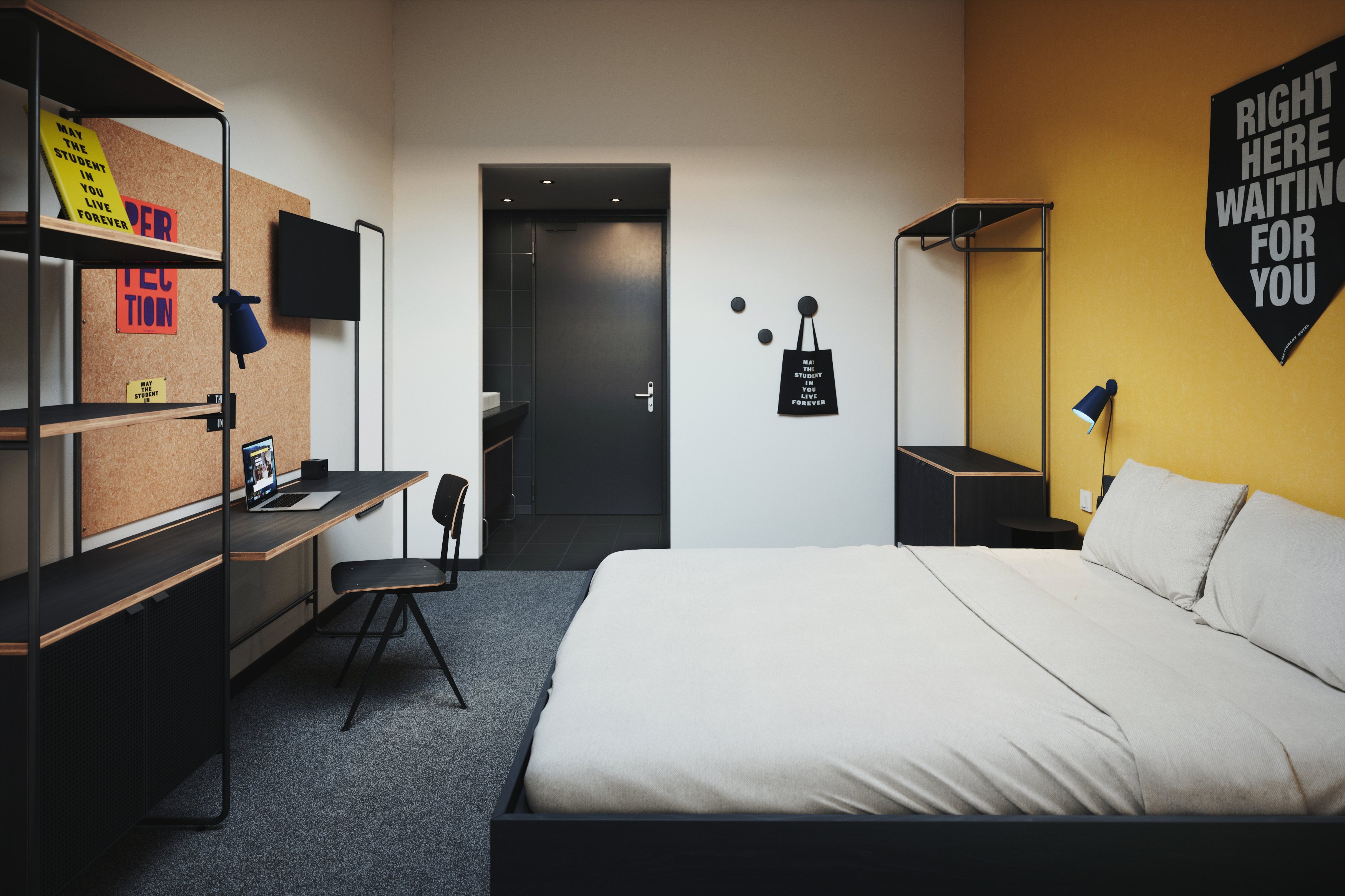  Standard Queen Interior View  -  The Social Hub Madrid  - Gallery -  1