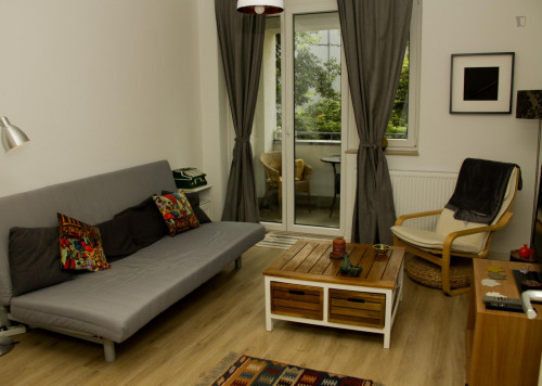 Cozy bright Room with Cool Balcony
