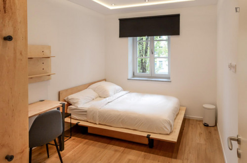 Bright double bedroom in a 3-bedroom apartment in Sendling