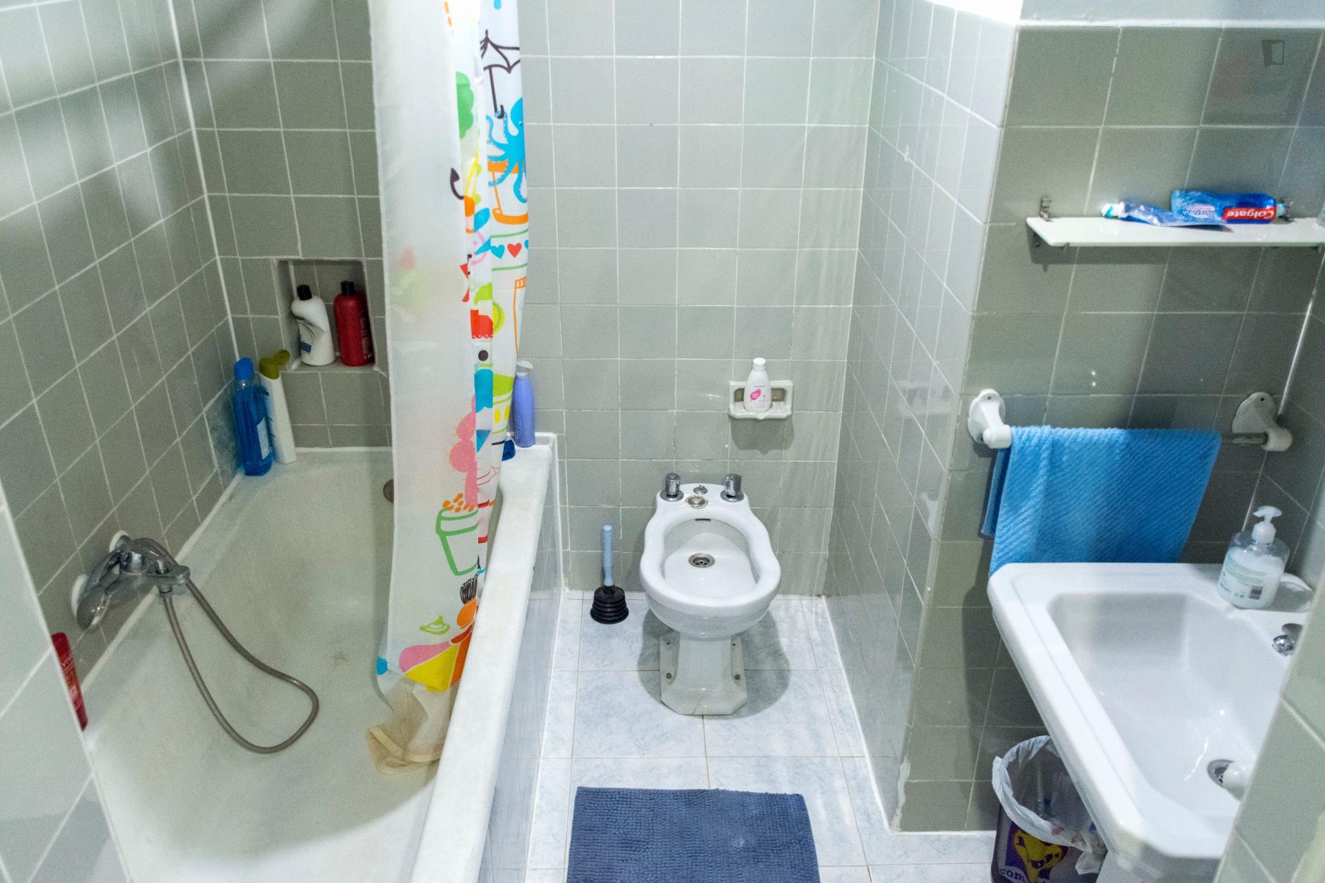 Single bedroom in a 6-bedroom apartment close to Palacio Real de Madrid