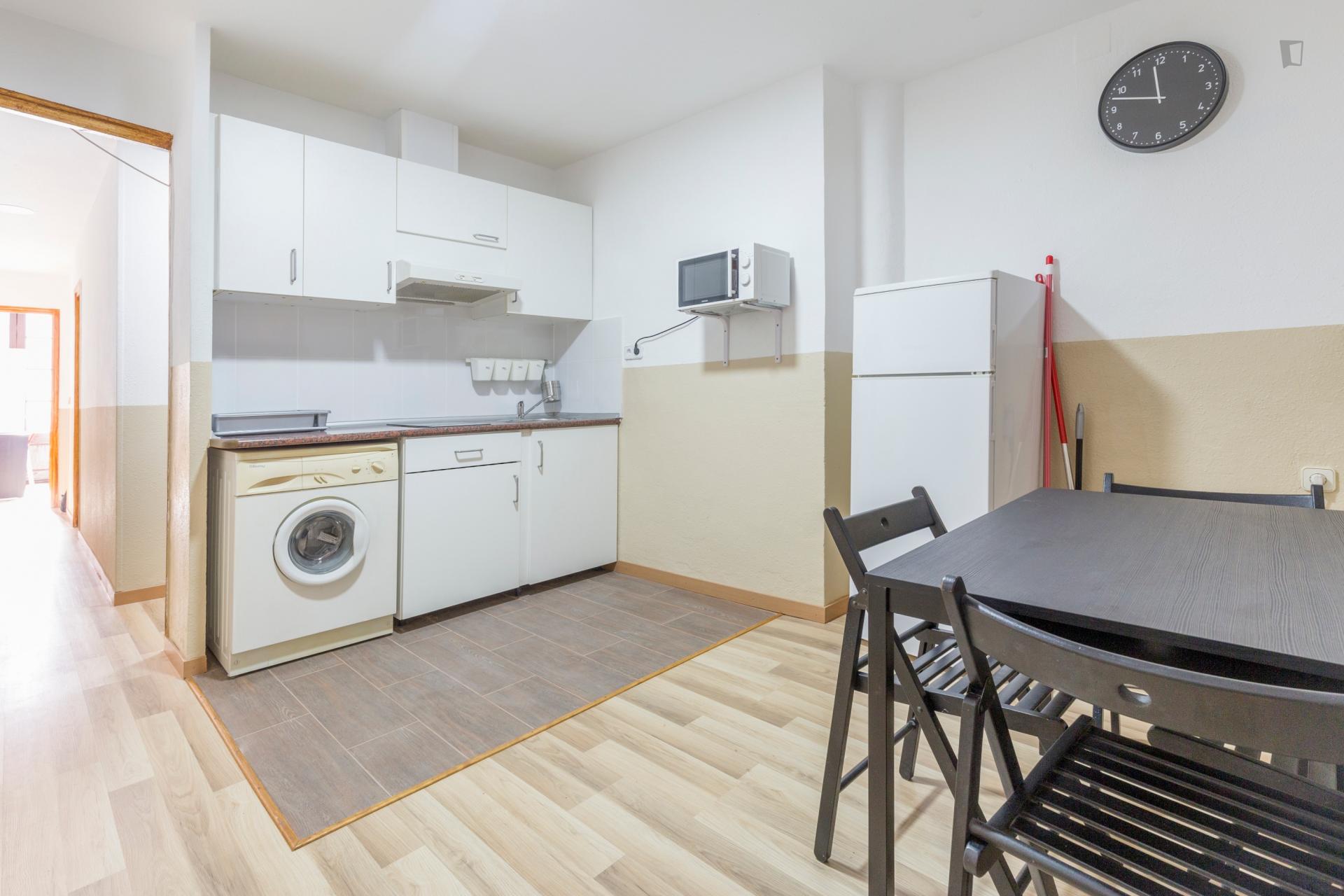 Spacious and bright single bedroom in central El Raval
