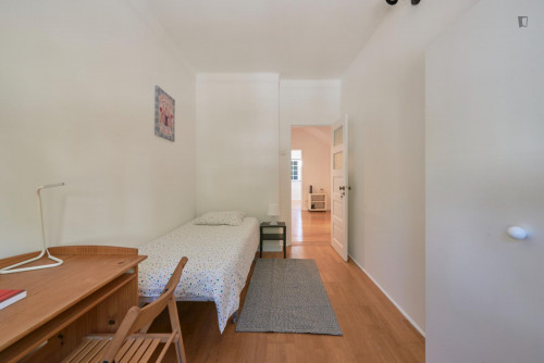 Neat single bedroom in a 5-bedroom flat, near Instituto Superior de Agronomia