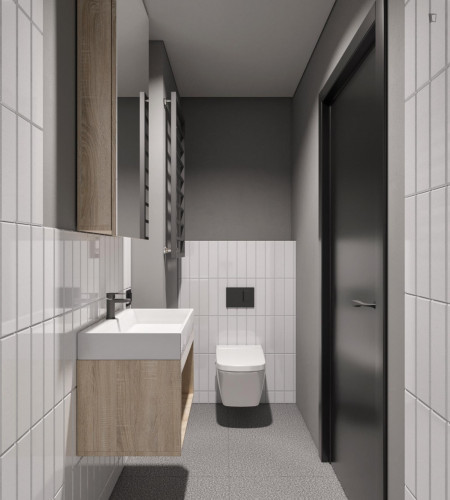 Neat studio in a residence in Vilnius