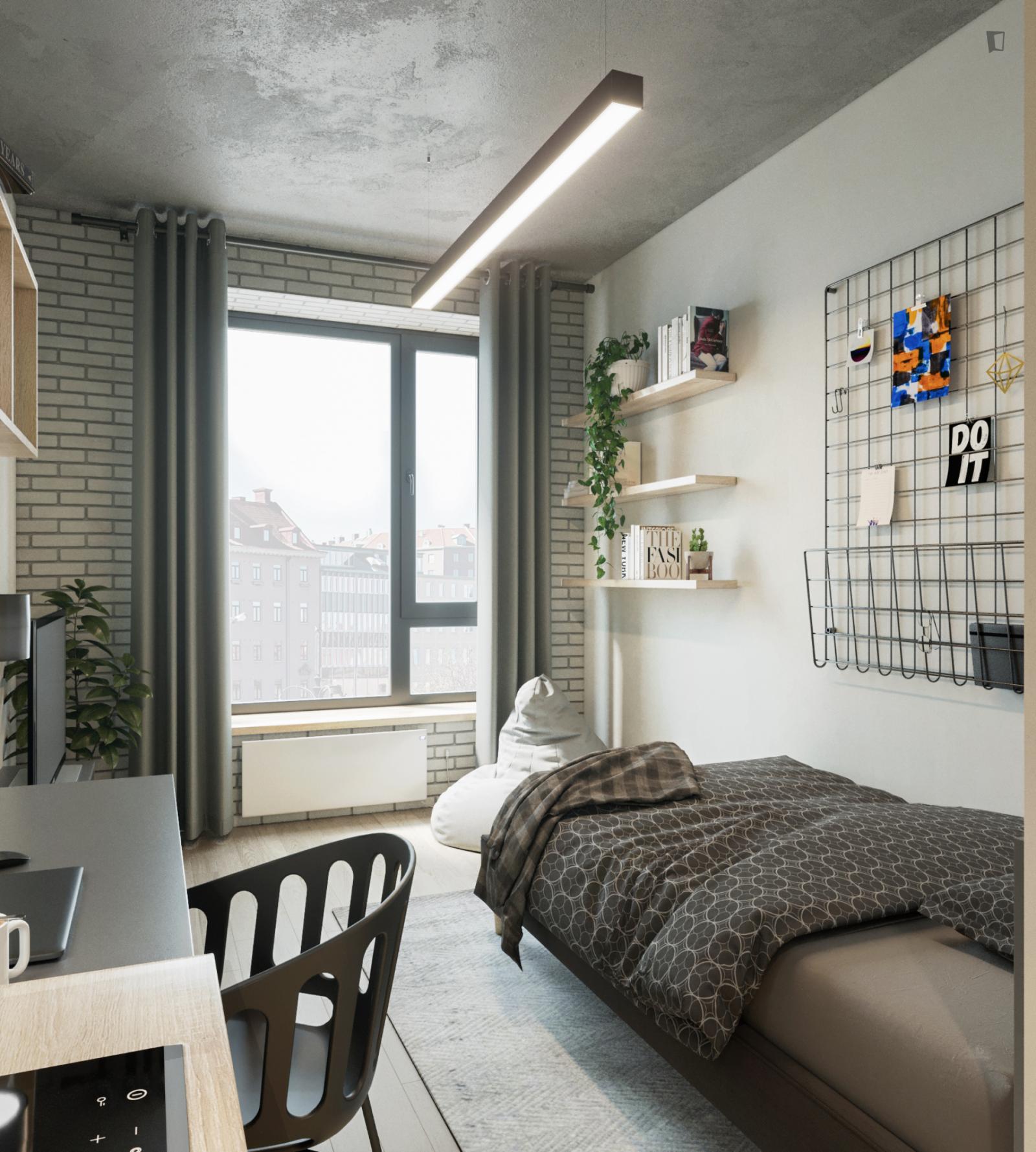  Neat Studio In A Residence In Vilnius  -  Neat studio in a residence in Vilnius  - Gallery -  1