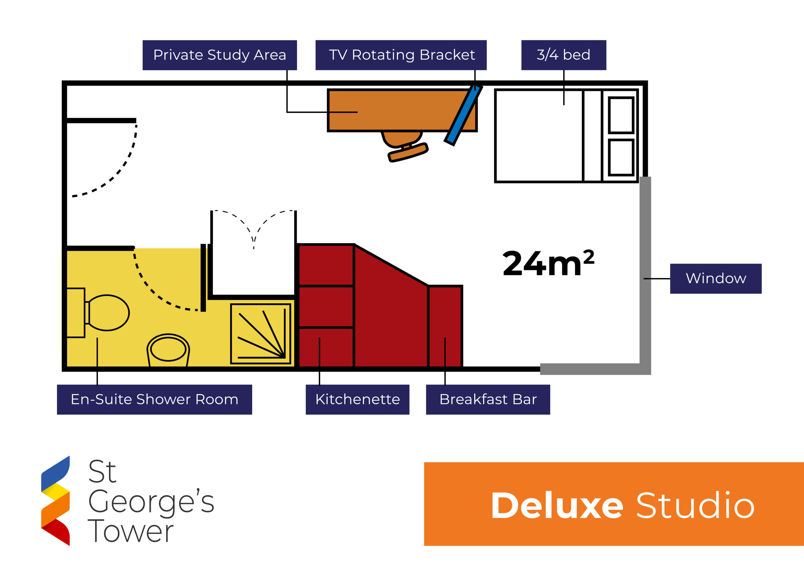  Deluxe Studio  -  St George’s Tower  - Gallery -  7