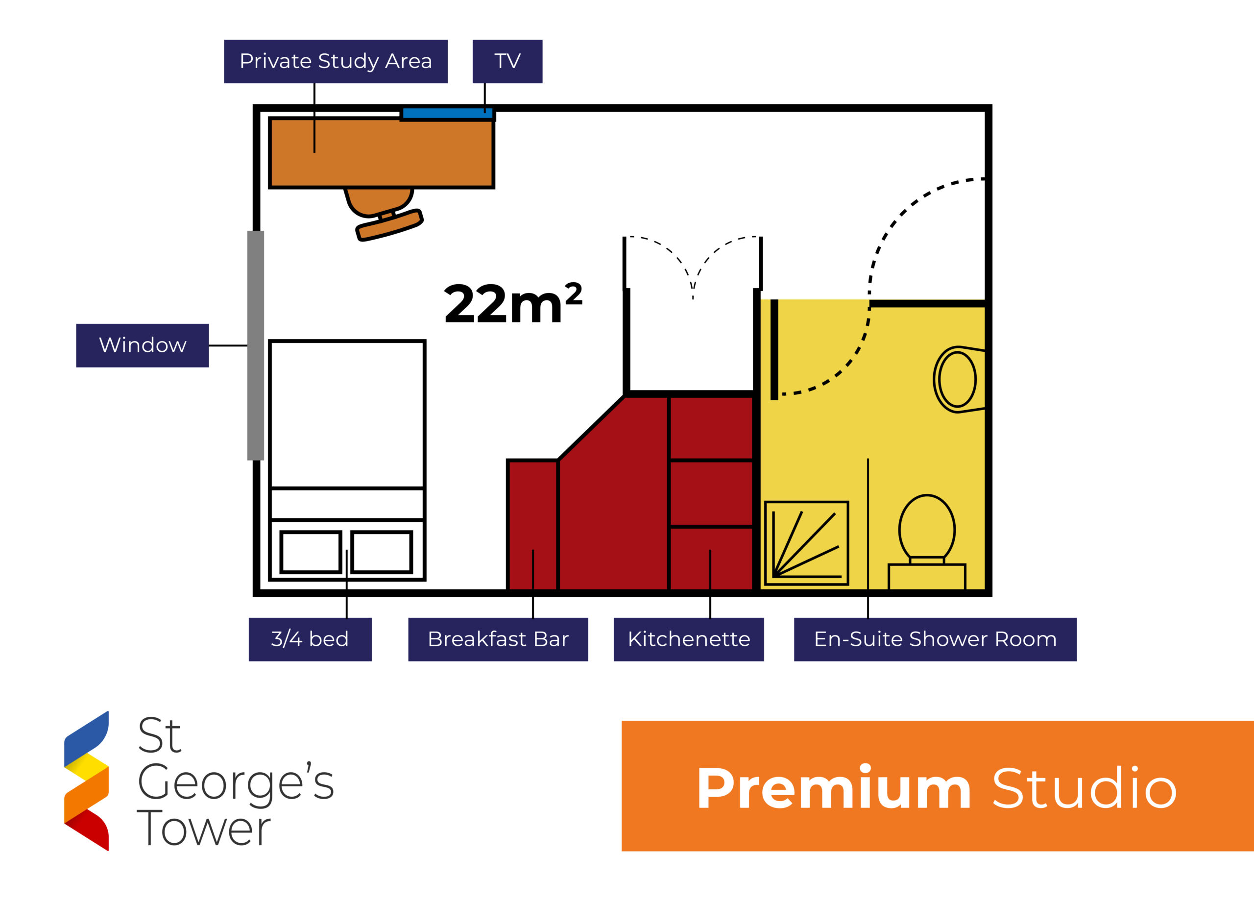  Premium Studio  -  St George’s Tower  - Gallery -  2