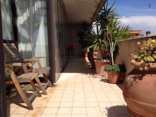 Pleasant single bedroom near Università Roma Tre