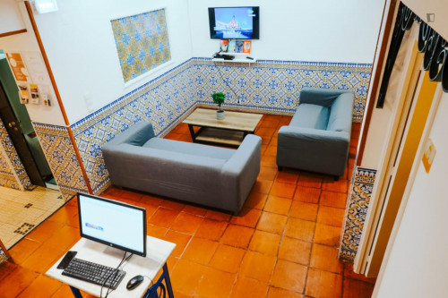 Pleasant 5-bed dorm in Restelo, a modern and colourful hostel