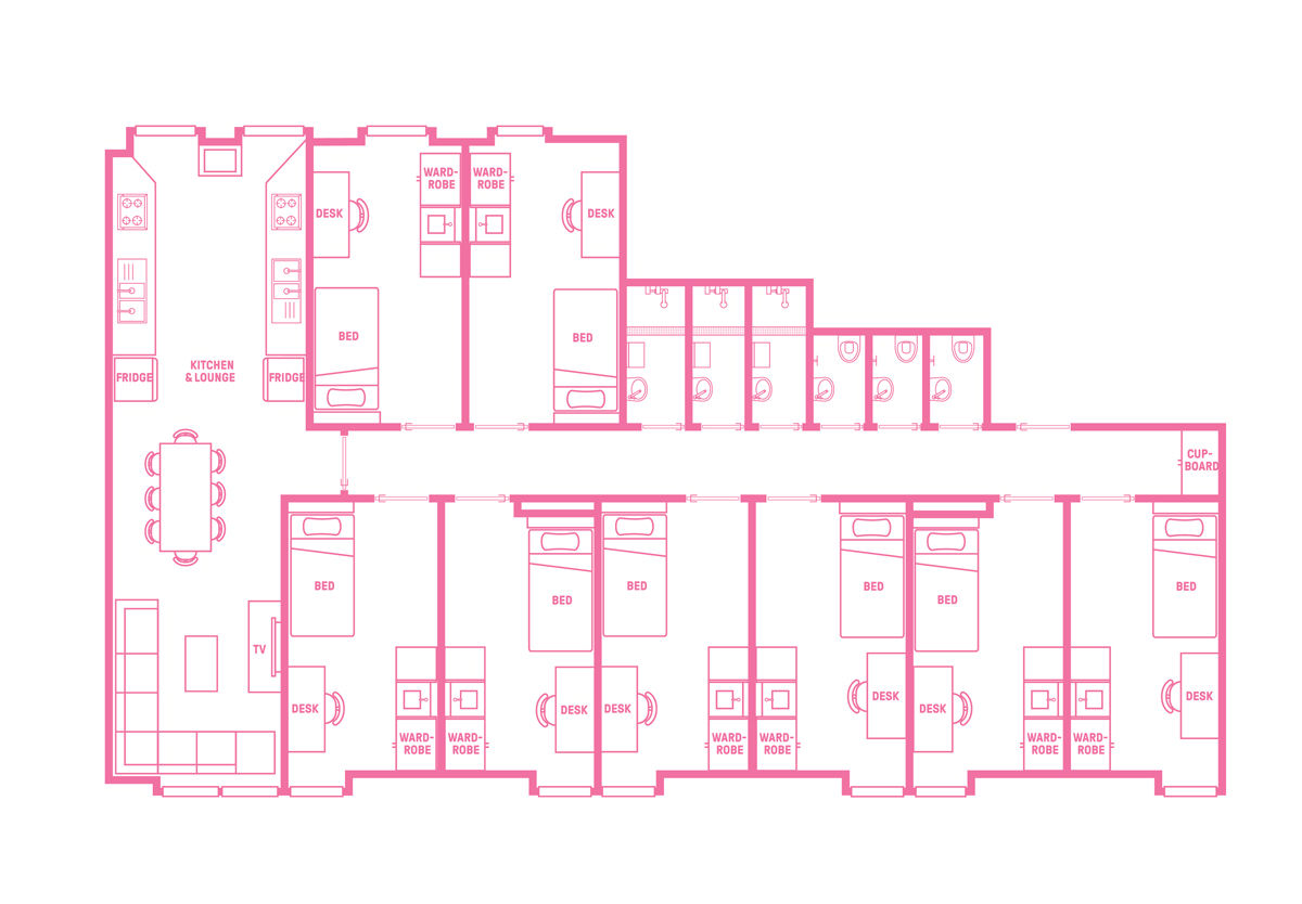  8 Bedroom Apartment  -  Scape Adelaide University  - Gallery -  7