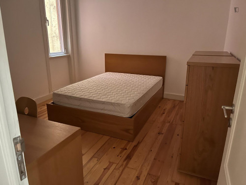 Lovely double bedroom next to Marquês de Pombal metro station