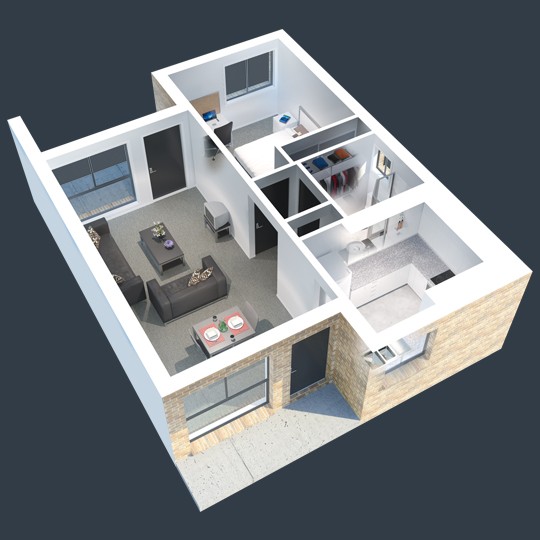 1 Bedroom Apartment West Double - 6