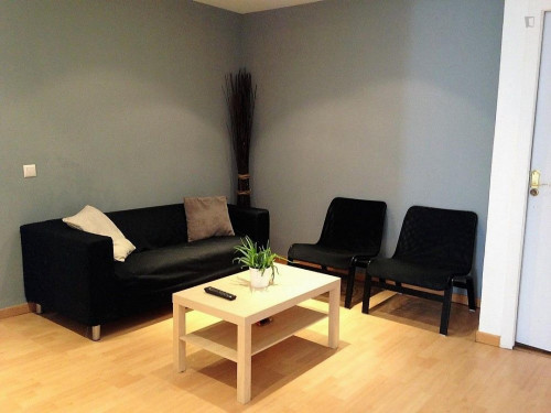 Cool double bedroom in an 8-bedroom flat near Almudena Cathedral - Gallery - 7