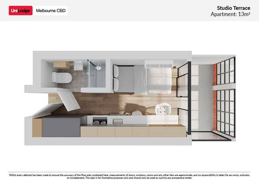 Studio Terrace - UniLodge Melbourne Flagstaff - Gallery - 7