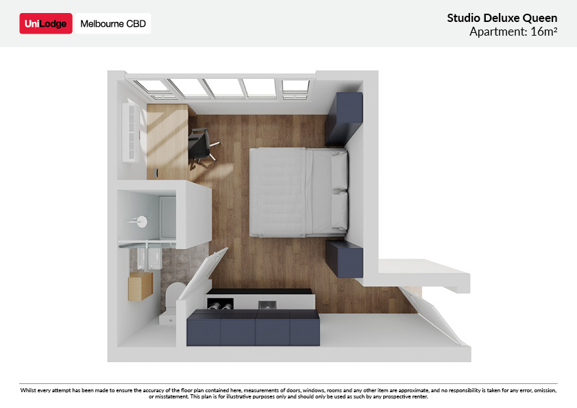 Studio Queen - UniLodge Melbourne Flagstaff - Gallery - 2