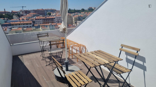Bright 2-bedroom duplex with a terrace near Miradouro da Senhora do Monte - Gallery - 22