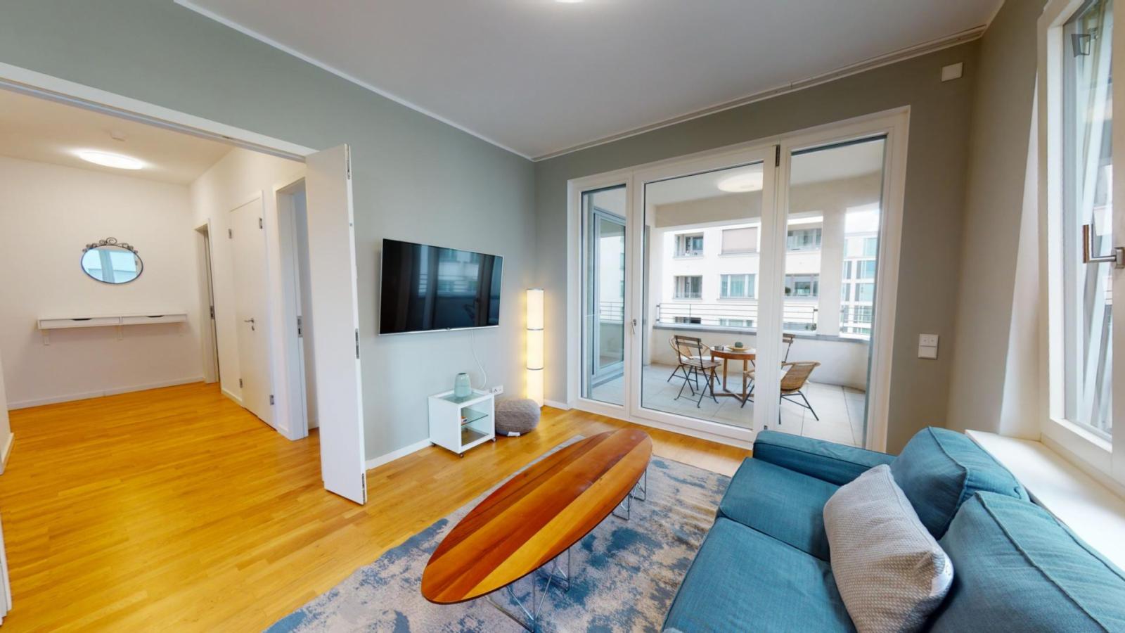  Luminous 2-Bedroom Apartment With Balcony Near U Mendelssohn-Bartholdy-Park Metro Station  -  Luminous 2-Bedroom apartment with balcony near U Mendelssohn-Bartholdy-Park metro station  - Gallery -  1