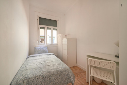 Smart single bedroom in a shared apartment, in Marquês de Pombal area