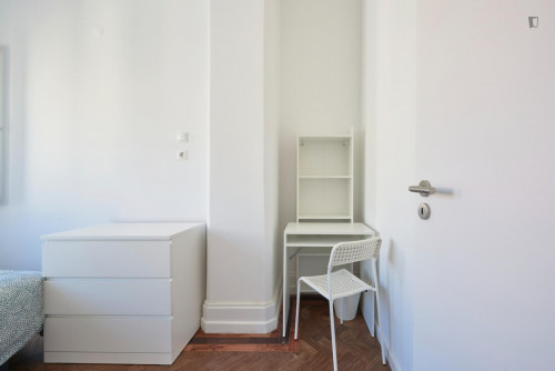 Luminous double bedroom in a shared apartment, in Marquês de Pombal area
