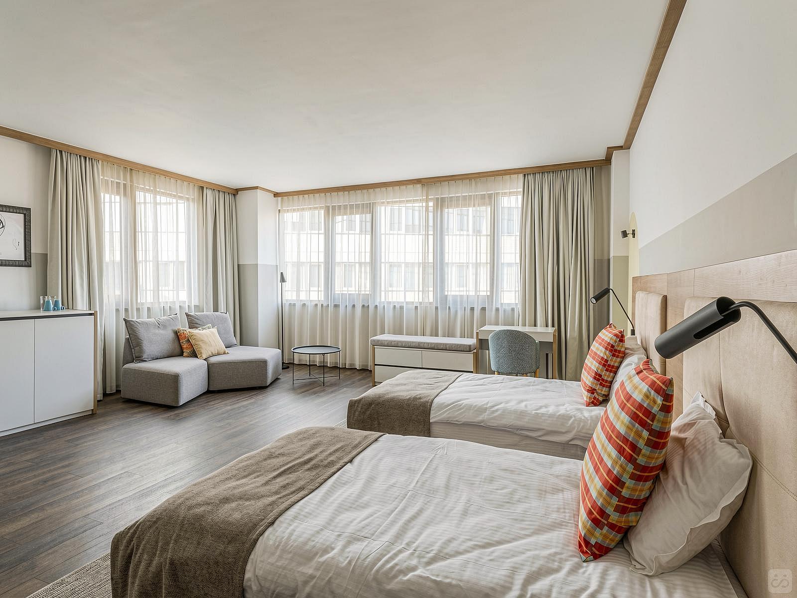 Yurt Room - Twin Bed - Elegant Stylish Complex w/ Terrace + Workareas - Gallery - 36