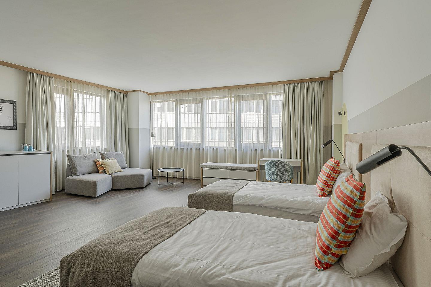 Yurt Room - Twin Bed - Elegant Stylish Complex w/ Terrace + Workareas - Gallery - 22
