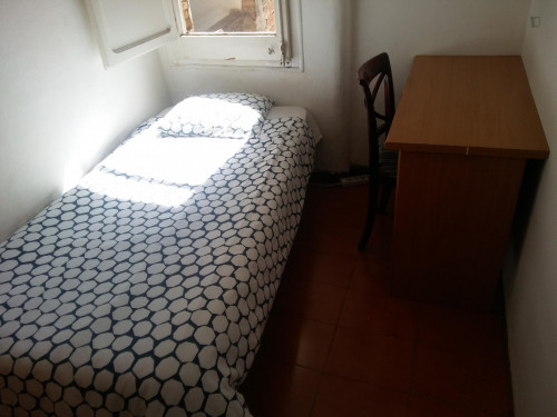 Light single bedroom close to Public University of Barcelona
