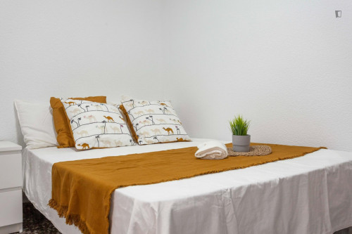 Quiet double bedroom in a 5-Bedroom apartment in Patraix
