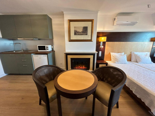 Nice studio with fireplace in Carnaxide