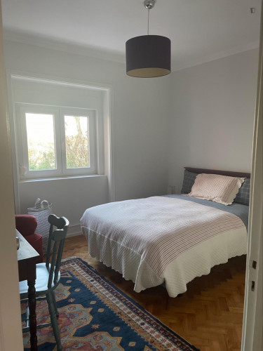 Cosy double bedroom in a renovated apartment near Areeiro metro station