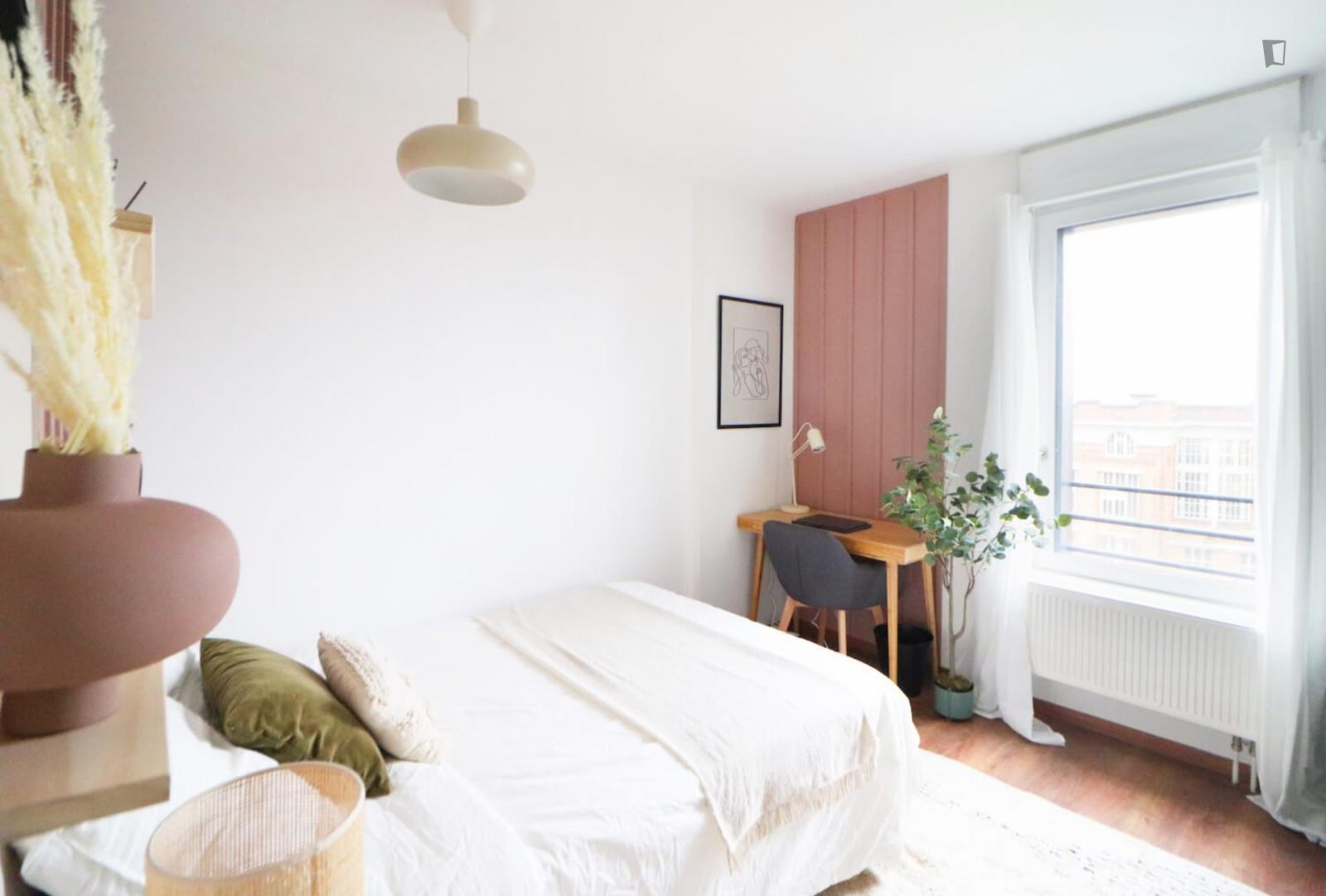 Bright Double Bedroom In A 4-Bedroom Apartment, Next To Lille Grand Palais - 1