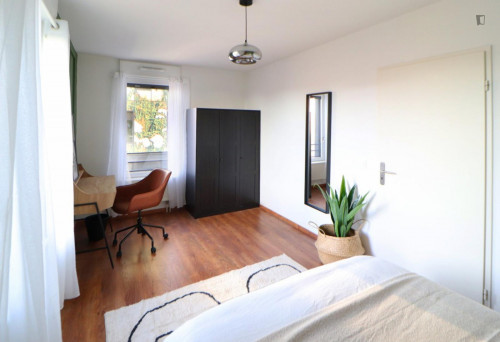 Lovely double bedroom in a 4-bedroom apartment, very close to the University of Lille