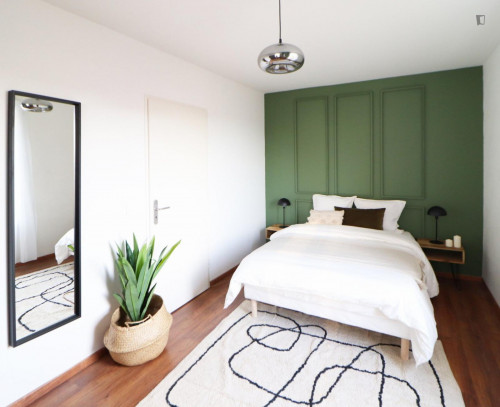 Lovely double bedroom in a 4-bedroom apartment, very close to the University of Lille
