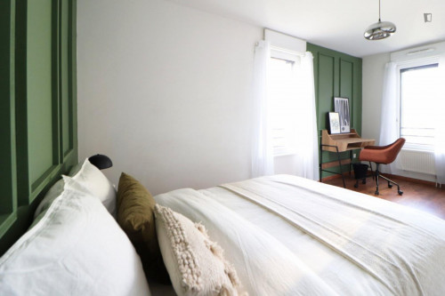 Lovely double bedroom in a 4-bedroom apartment, very close to the University of Lille  - Gallery -  5