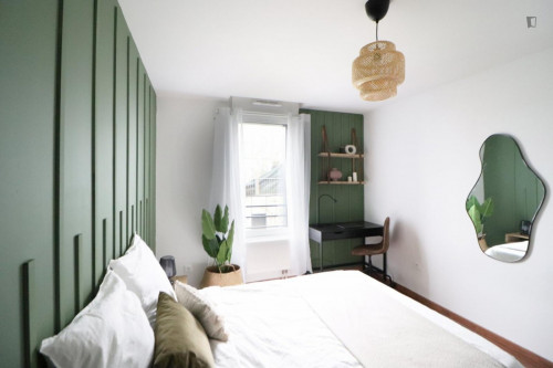 Cool double bedroom in a 6-bedroom apartment, close to Sciences Po Lille