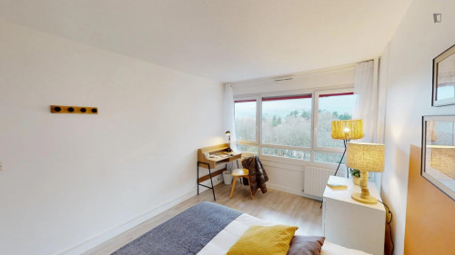 Bright double bedroom in Nanterre