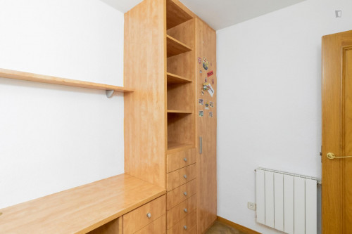 Single room in a flat with swimming pool, in Les Corts