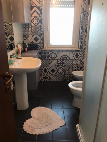 Private Double Bedroom In 2-Bedroom Apartment With Beautiful Terrace In Rome Labaro Neighbourhood Near Sant'Andrea Hospital