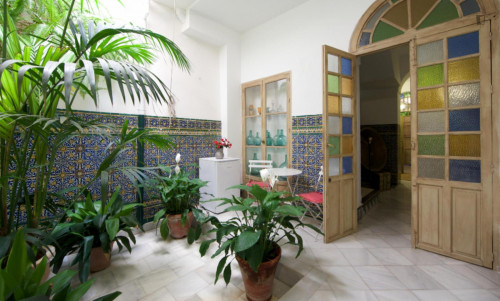 Encantadora habitación con patio cordobés, cerca de las Facultades