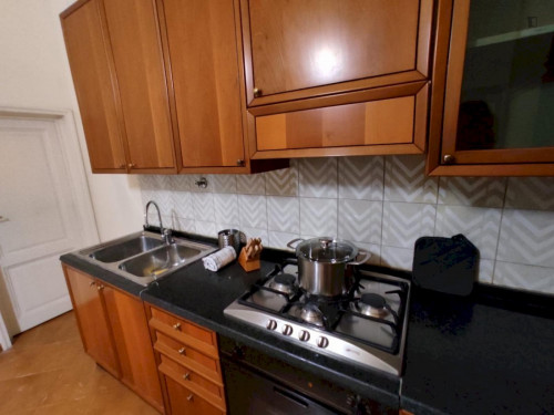 Bed in a twin bedroom, near Firenze Campo Marte train station - Gallery - 9