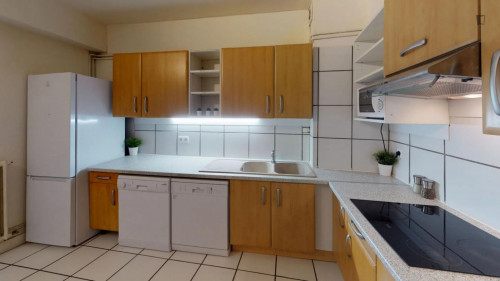 Delightful double bedroom near the Compans-Caffarelli metro