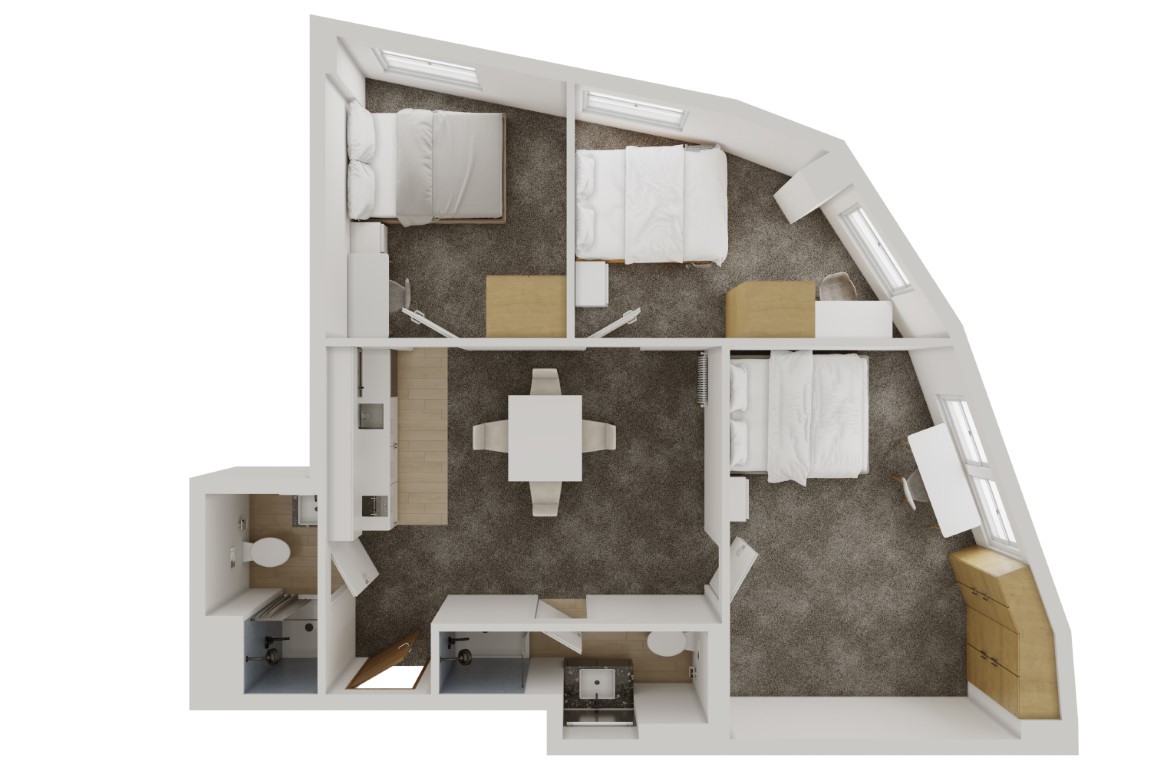  3-Bedroom Apartment With 2 Bathrooms - Whole Unit  -  Empire Apartments  - Gallery -  2