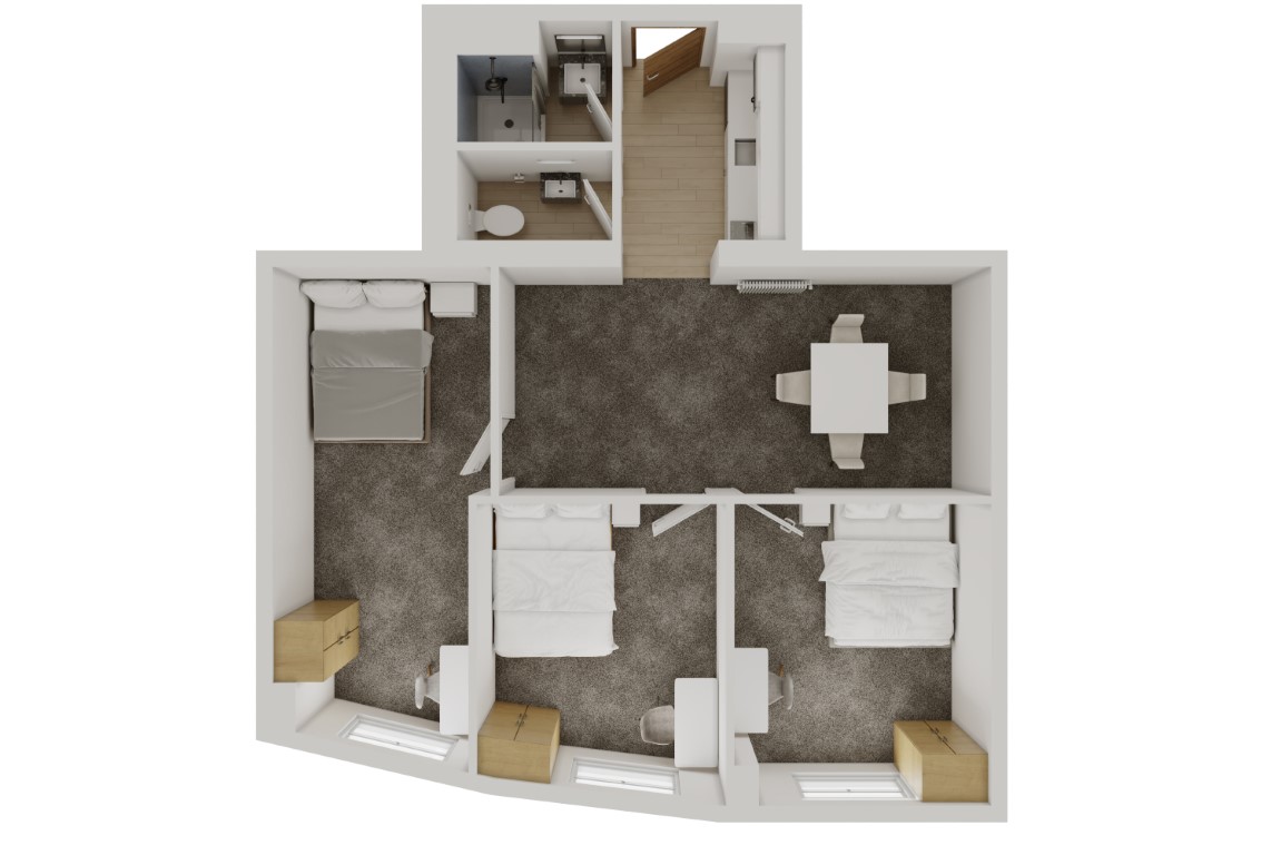  3-Bedroom Apartment With 1 Bathrooms - Whole Unit  -  Empire Apartments  - Gallery -  2