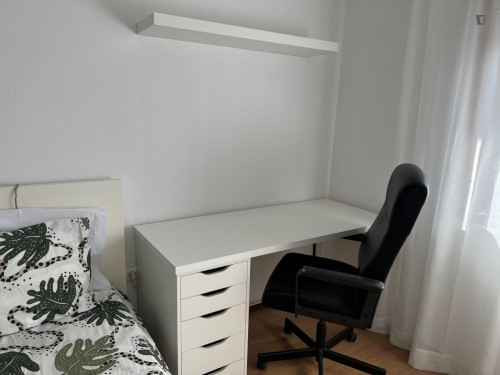 Bright double bedroom in a 4-bedroom apartment, in Trofa