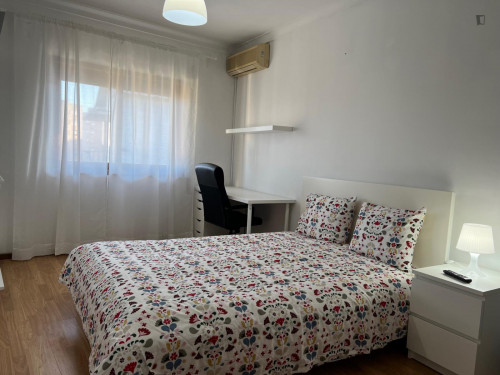 Bright double bedroom in a 4-bedroom apartment, in Trofa