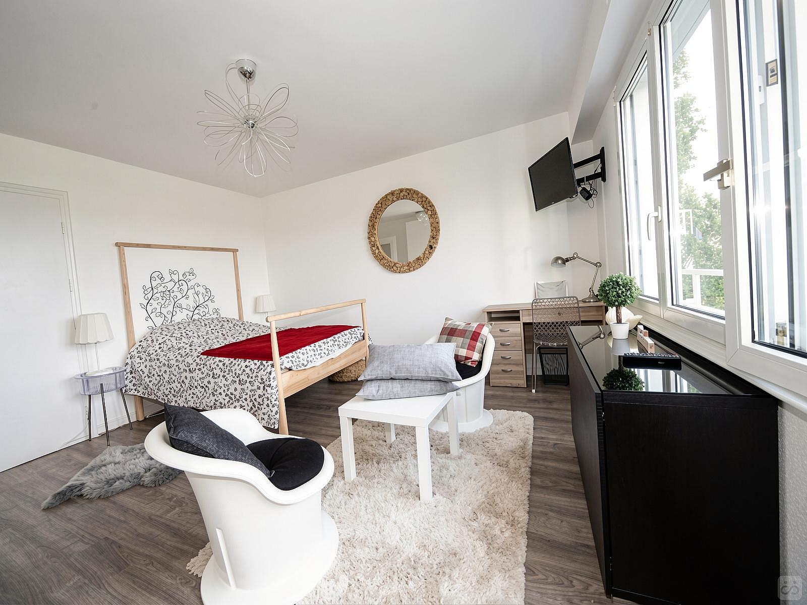  Large Bright Room - 20m² - ST1  -  Apartment equipped and furnished with care located near the Esplanade  - Gallery -  1