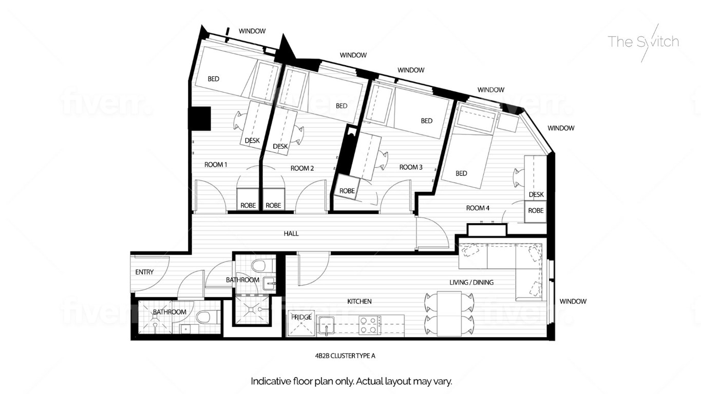  Four Bedroom Apartment - Single  -  The Switch Melbourne Victoria Market  - Gallery -  9