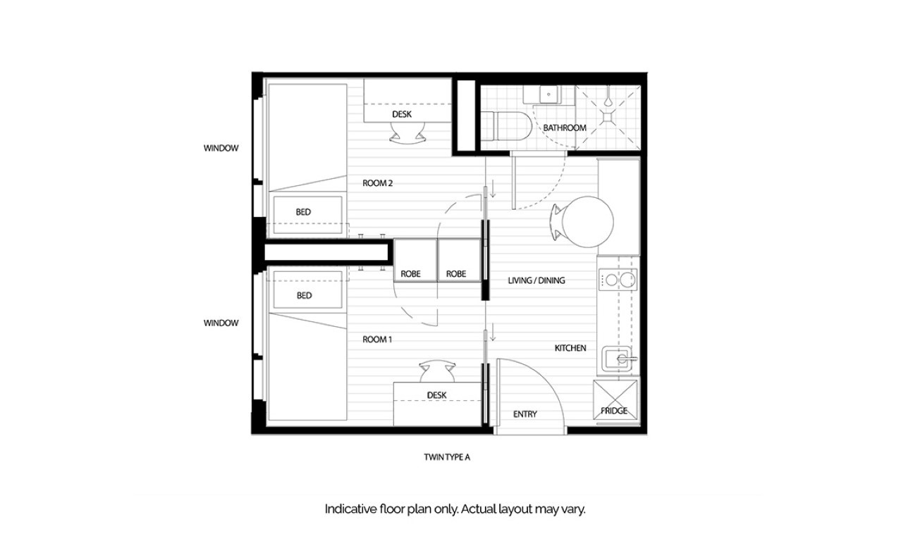  Cosy Two Bedroom Apartment  -  The Switch Melbourne Victoria Market  - Gallery -  3