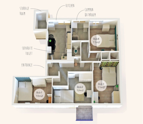 Comfortable Bright Apt.