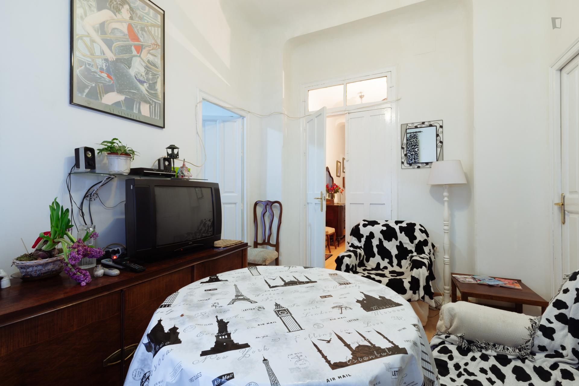Comfy single bedroom near the Plaza de Gironés