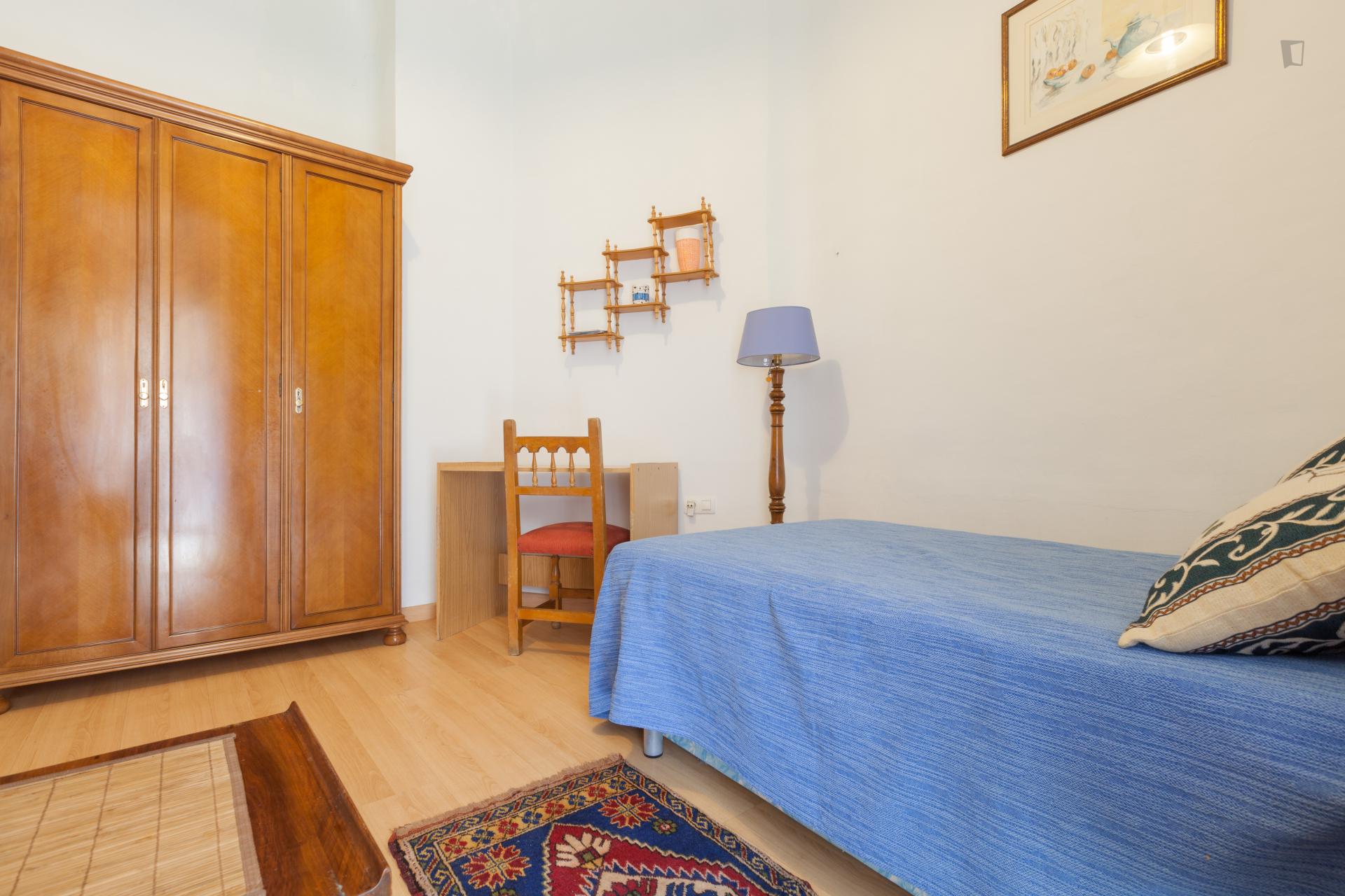 Comfy single bedroom near the Plaza de Gironés