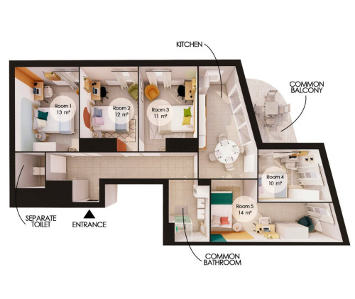 Emile Zola Home III - Gallery - 12